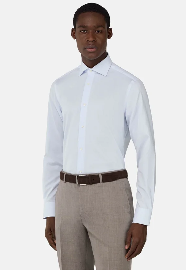 ULTIMATE NON IRON CHECKED - Businesshemd - light blue