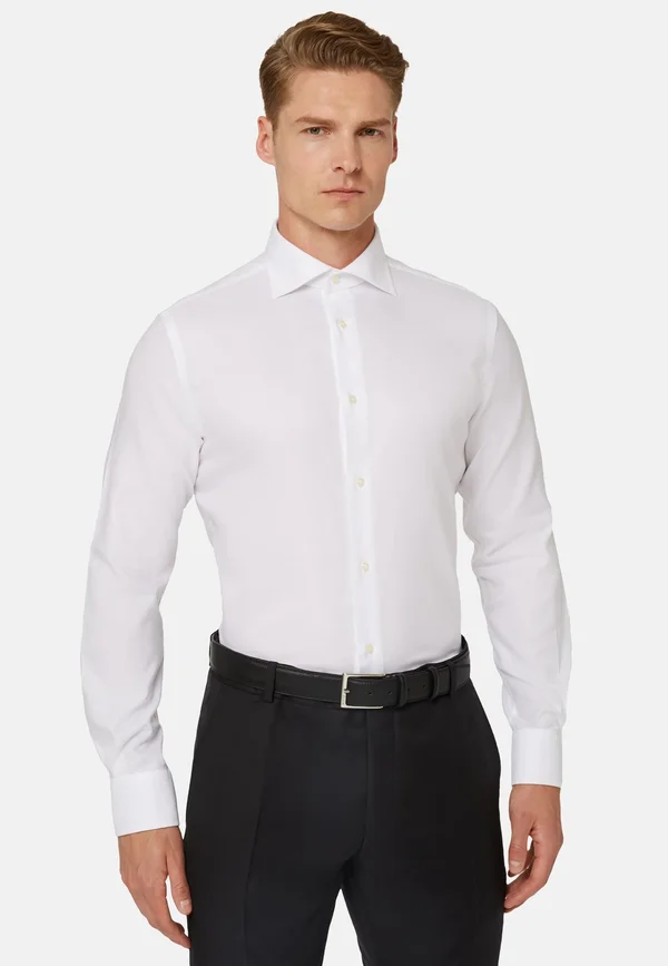 ULTIMATE NON IRON REGULAR FIT DOBBY - Businesshemd - white