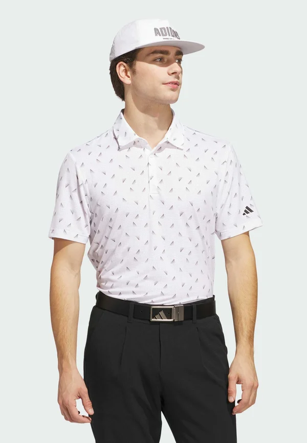 ULTIMATE365 PRINTED MESH - Poloshirt - white black