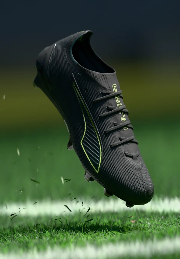 ULTRA 6 ULTIMATE FG - Fußballschuhe für festen Untergrund - black/fizzy light/green terrain