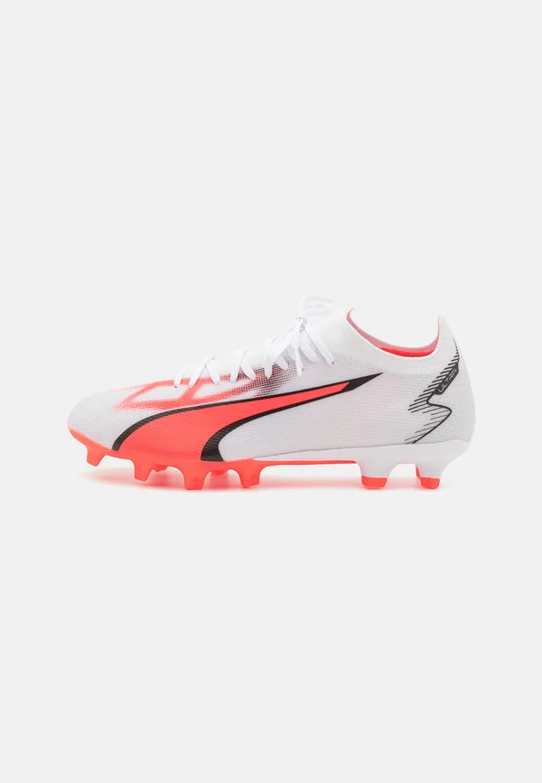 ULTRA MATCH FG/AG - Fußballschuh Nocken - white/black/fire orchid