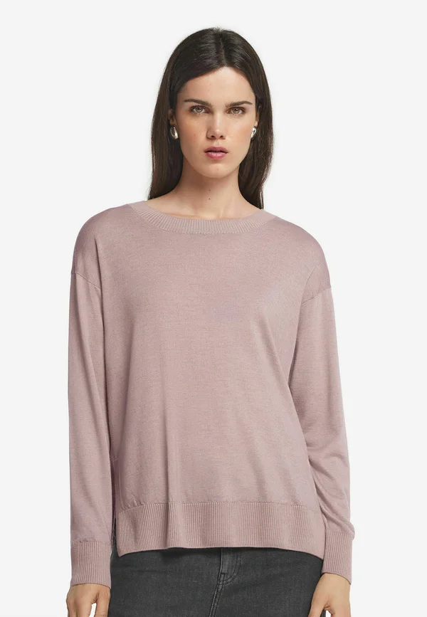 ULTRAFINE ROUND-NECK - Strickpullover - rosa - dusty rose tc