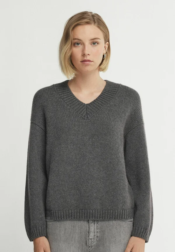 ULTRASOFT V NECK - Strickpullover - Dark Grey