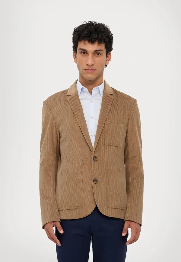 UNCONSTRUCTED CORDUROY BLAZER JACKET - Sakko - camel