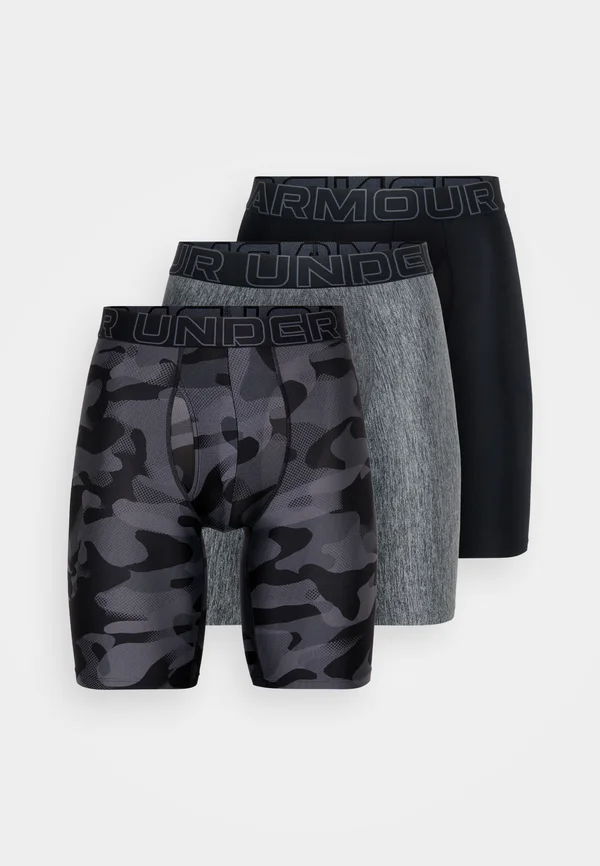 UNDERWEAR BOXERS PERFORMANCE 3 PACK - Panties - black/castlerock heather