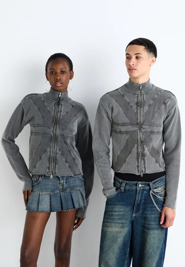 UNION JACK LUCID UNISEX - Strickjacke - grey