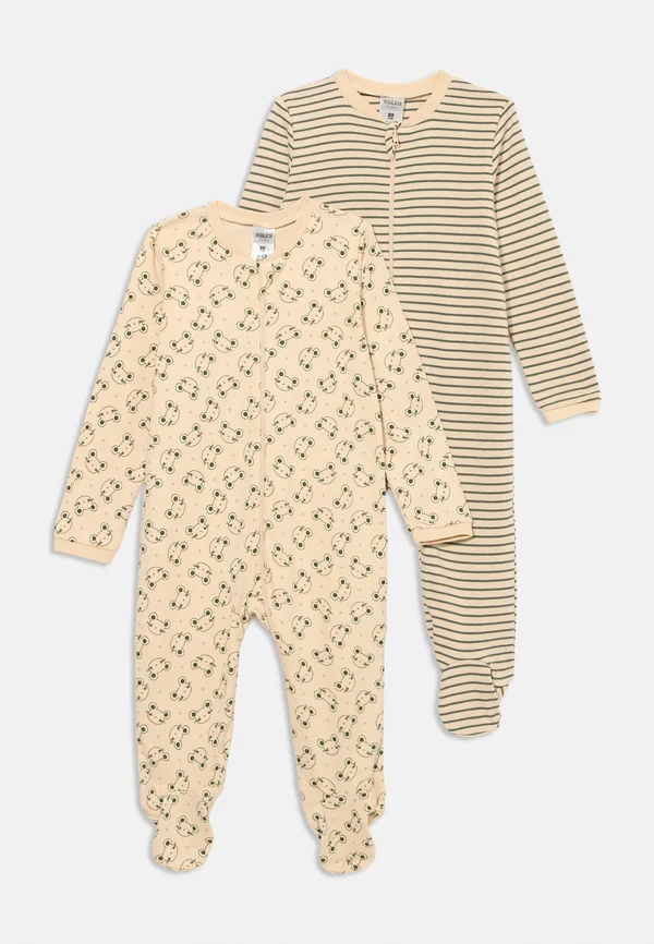 UNISEX 2 PACK - Pyjama - sand/mint
