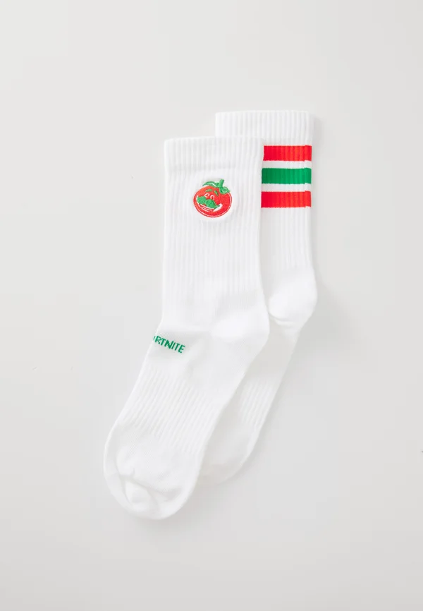 UNISEX 2 PACK - Sportsocken - white/green/bold orange