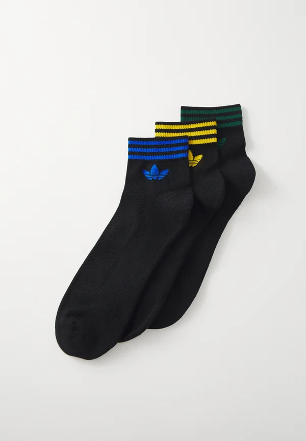 UNISEX 3 PACK  - Socken - black/collegiate green/blue/crew yellow