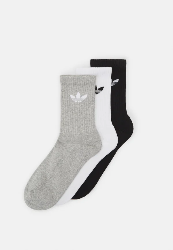 UNISEX 3 PACK - Socken - white/medium grey heather/black