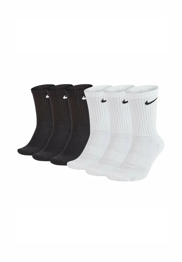 UNISEX 6ER PACK CUSHIONED CREW EINFARBIG - Socken - schwarz weiß