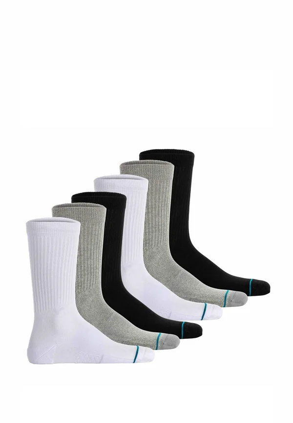 UNISEX 6ER PACK - ICON LOGO BASIC CREW ICON - Socken - schwarz grau weiß