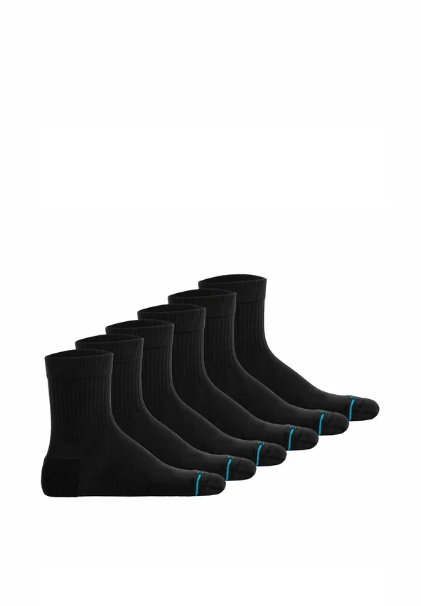 UNISEX 6ER PACK - ICON QUARTER LOGO BASIC - Socken - schwarz