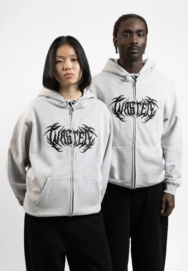 UNISEX AIM HOODIE ZIP - Sweatjacke - grey