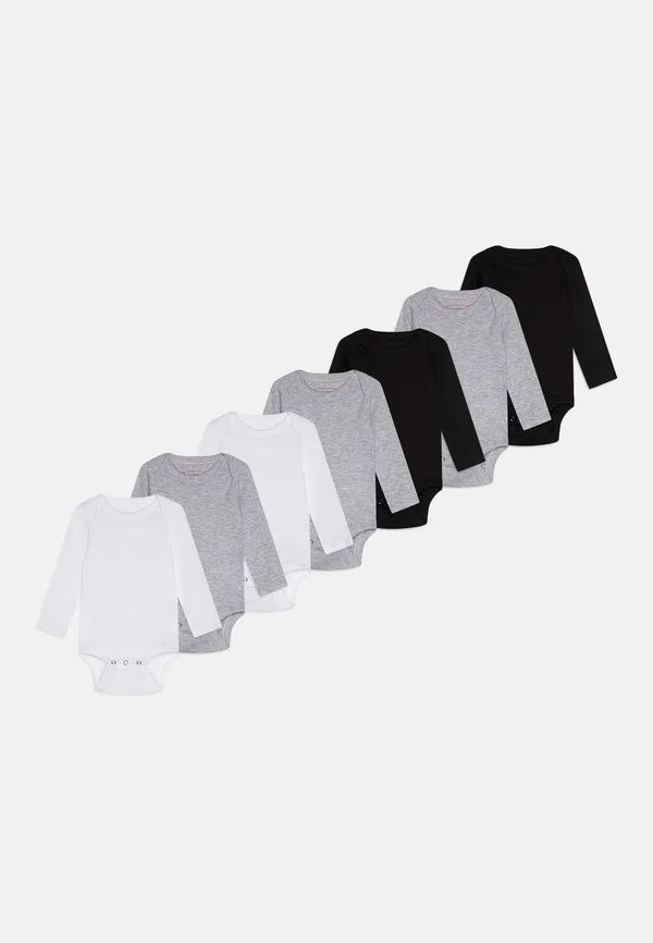 UNISEX BABY 7 PACK - Body - white/mottled light grey/black