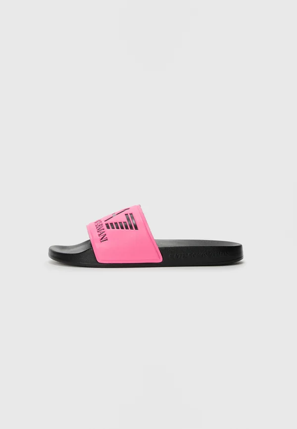 UNISEX - Badesandale - pink fluo/black