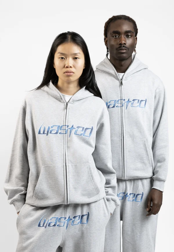 UNISEX BLADE BALACLAVA HOODIE ZIP - Sweatjacke - grey