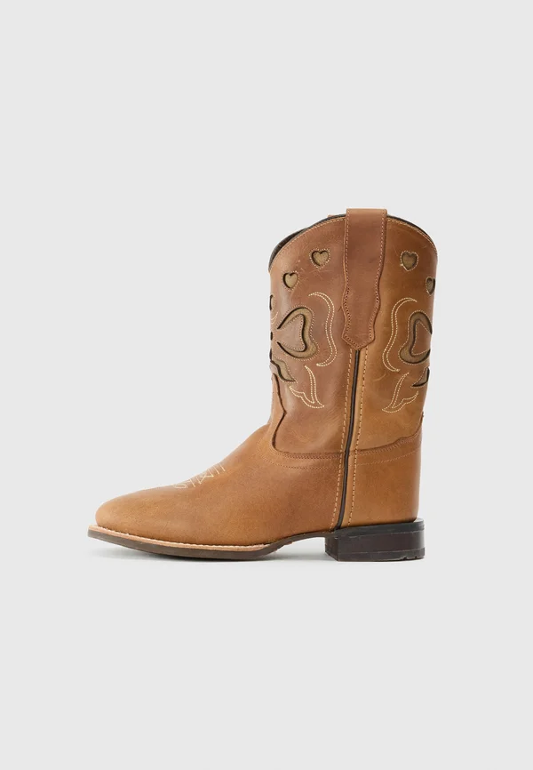 UNISEX - Cowboy-/Bikerboot - cognac
