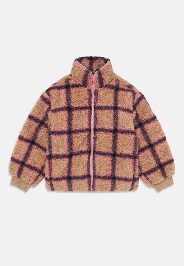 UNISEX - Fleecejacke - light brown/pink/dark grey