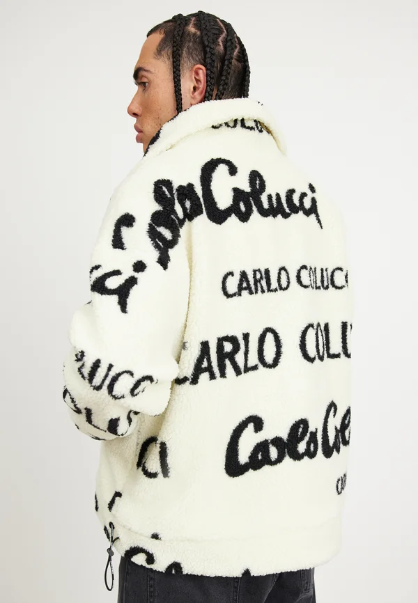 UNISEX - Fleecejacke - white/black
