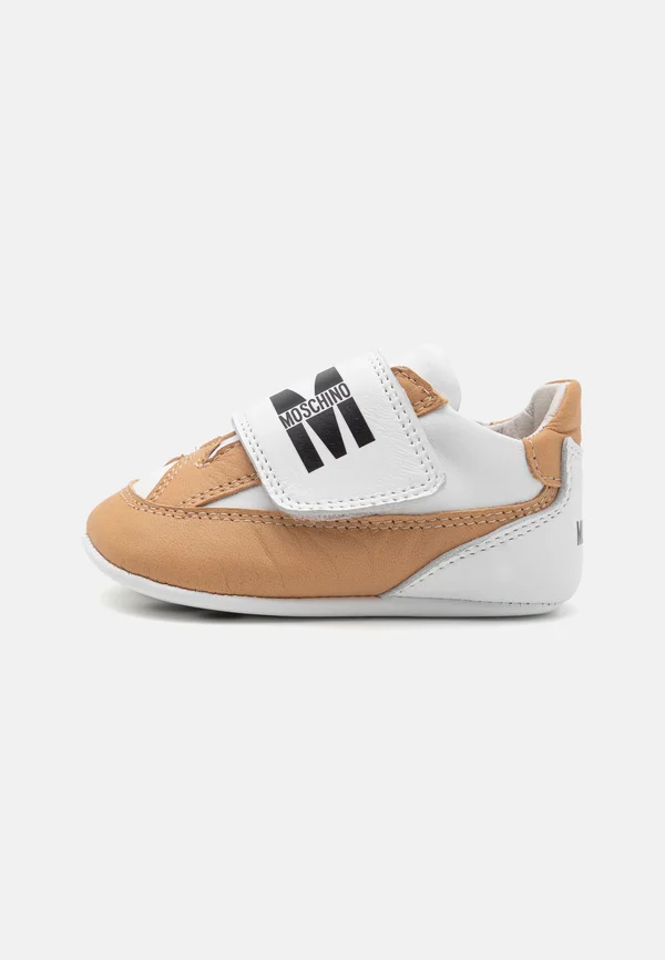 UNISEX - Krabbelschuh - tan/white/black