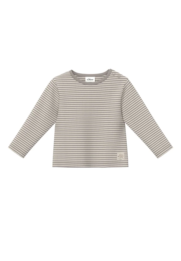 UNISEX LANGARM AUS GERINGELTER - Langarmshirt - anthrazit