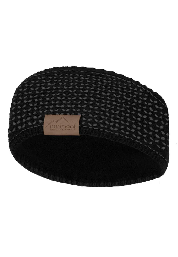 UNISEX  MERINO FUNKTIONS HEADBAND STIRNBAND OHRENSCHUTZ - Ohrenwärmer - schwarz anthrazit