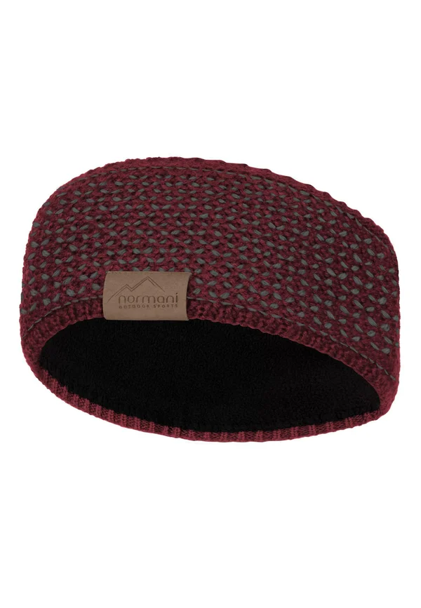 UNISEX  MERINO FUNKTIONS HEADBAND STIRNBAND OHRENSCHUTZ - Ohrenwärmer - rot anthrazit