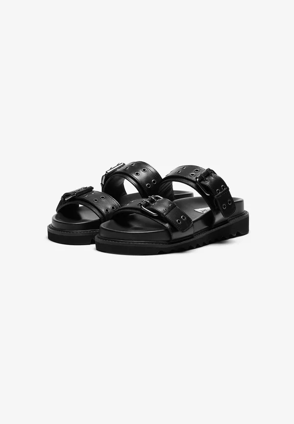 UNISEX - Pantolette flach - black