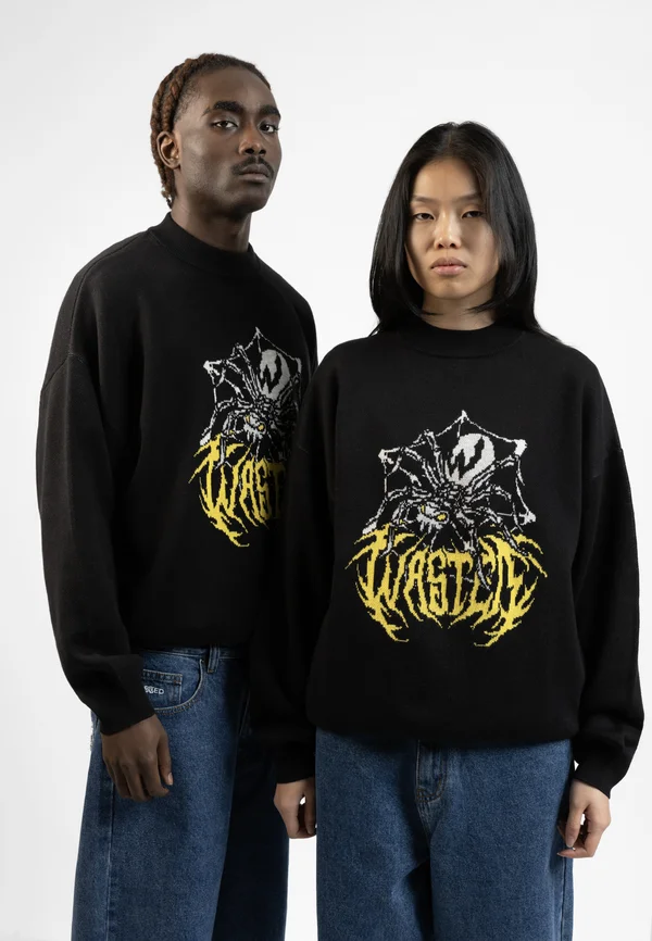 UNISEX PREY - Strickpullover - black