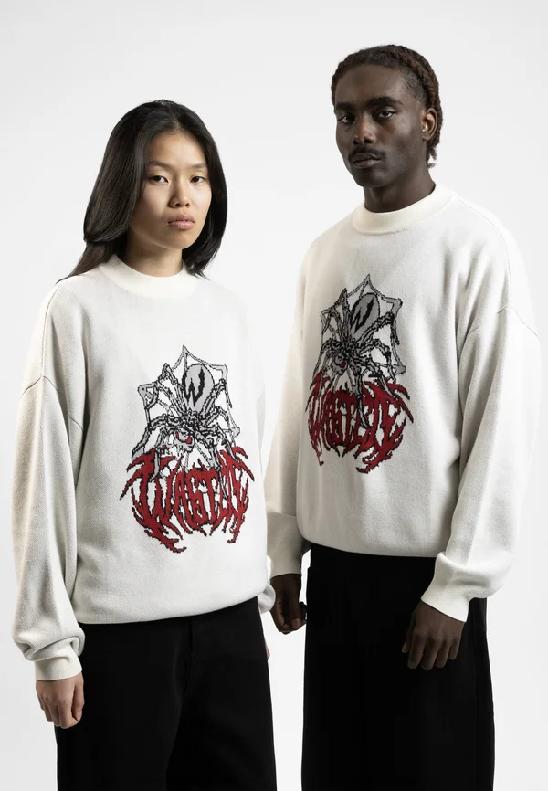 UNISEX PREY - Strickpullover - white