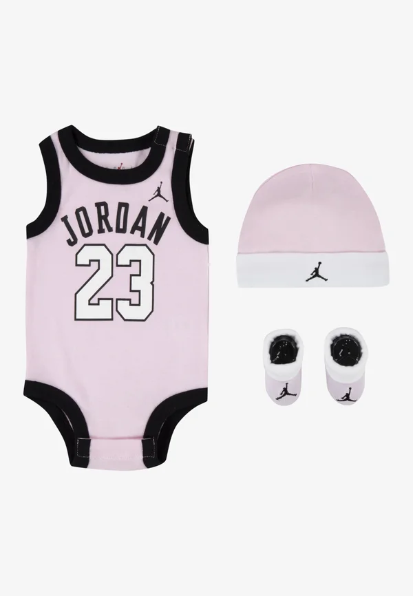 UNISEX SET - Geschenk zur Geburt - pink foam