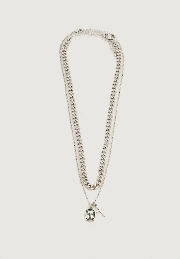 UNISEX SET - Halskette - silver-coloured