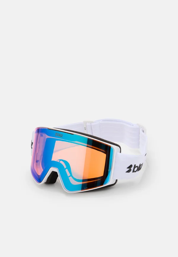 UNISEX - Skibrille - matte white/orange/blue