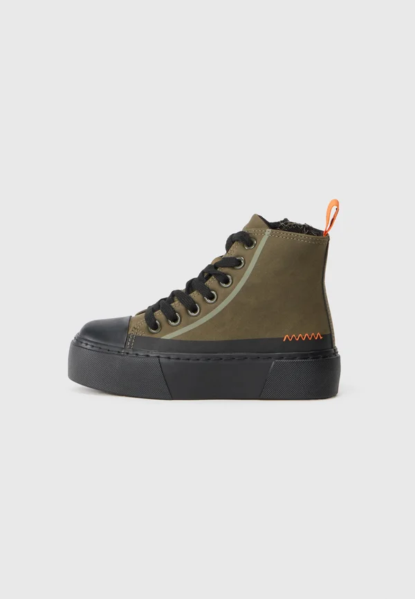 UNISEX - Sneaker high - khaki/black