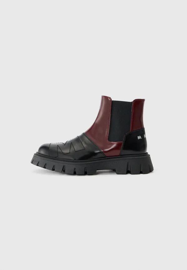 UNISEX - Stiefel - black/dark red