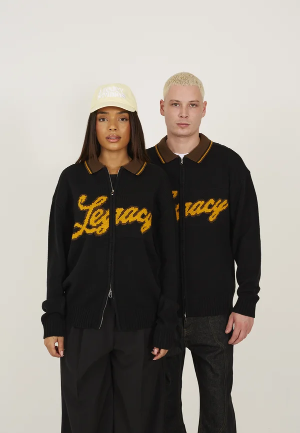 UNISEX - Strickjacke - black