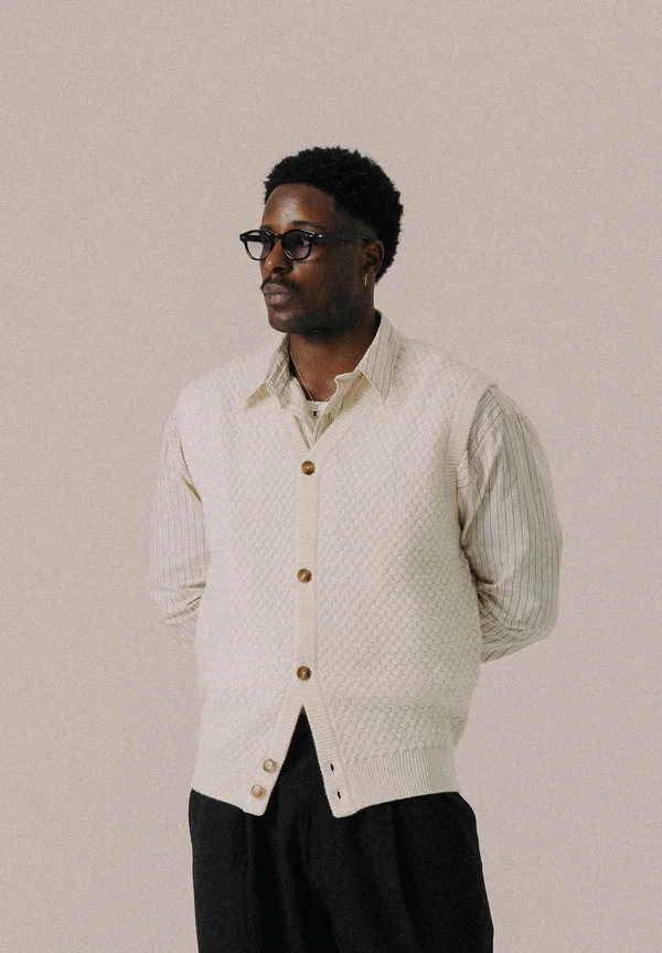 UNISEX - Strickpullover - antique white