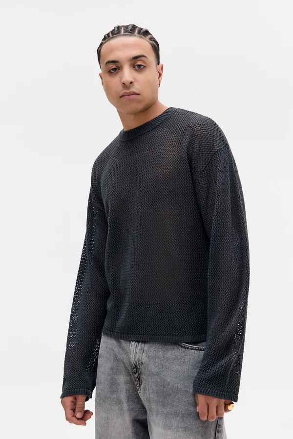 UNISEX - Strickpullover - black