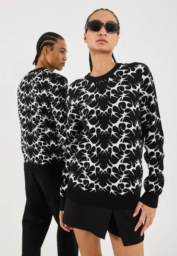 UNISEX - Strickpullover - black