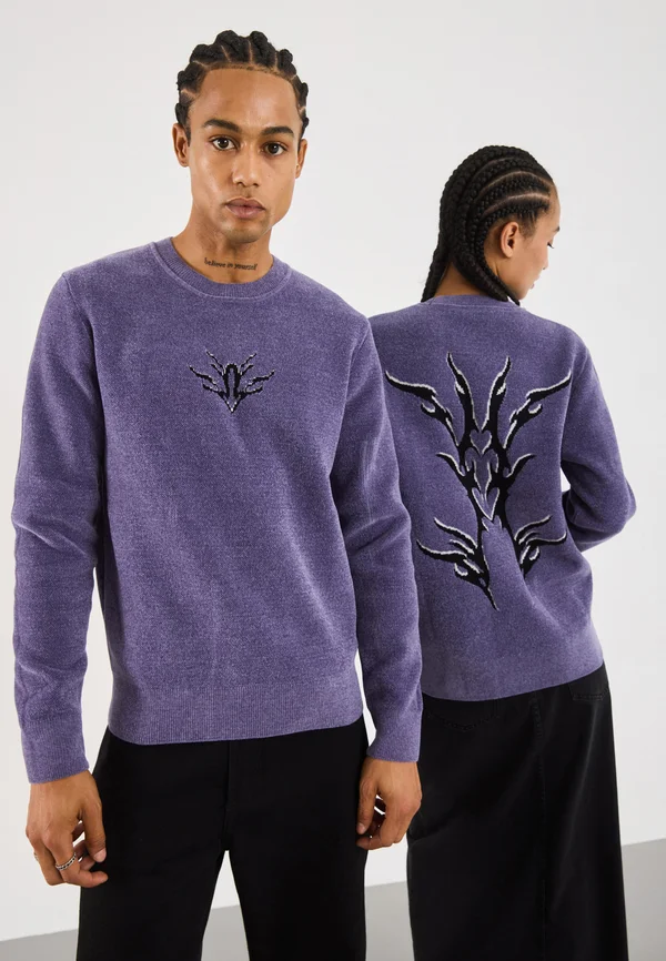 UNISEX - Strickpullover - dark purple