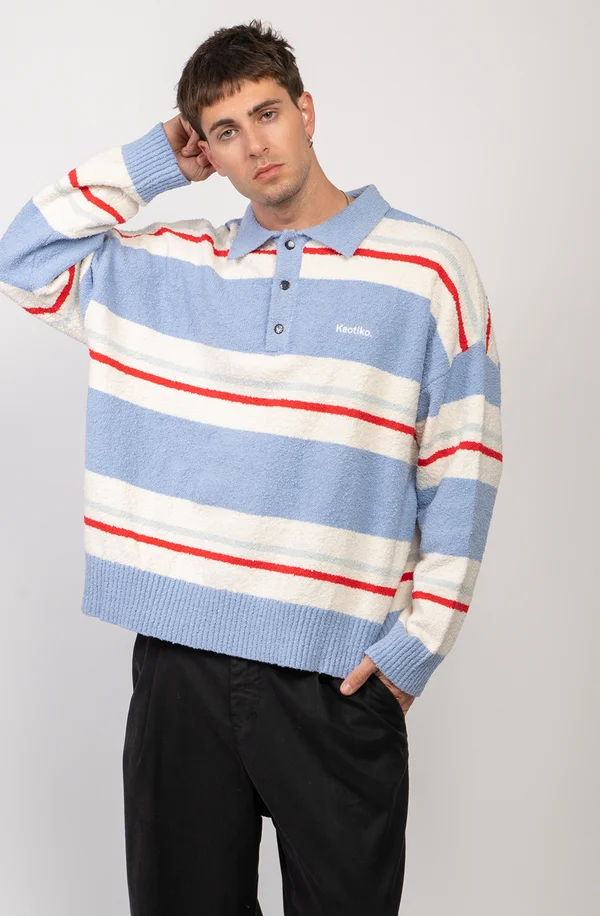 UNISEX - Strickpullover - navy/red