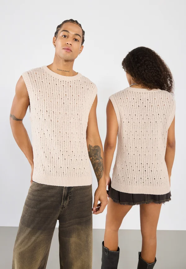 UNISEX - Strickpullover - taupe