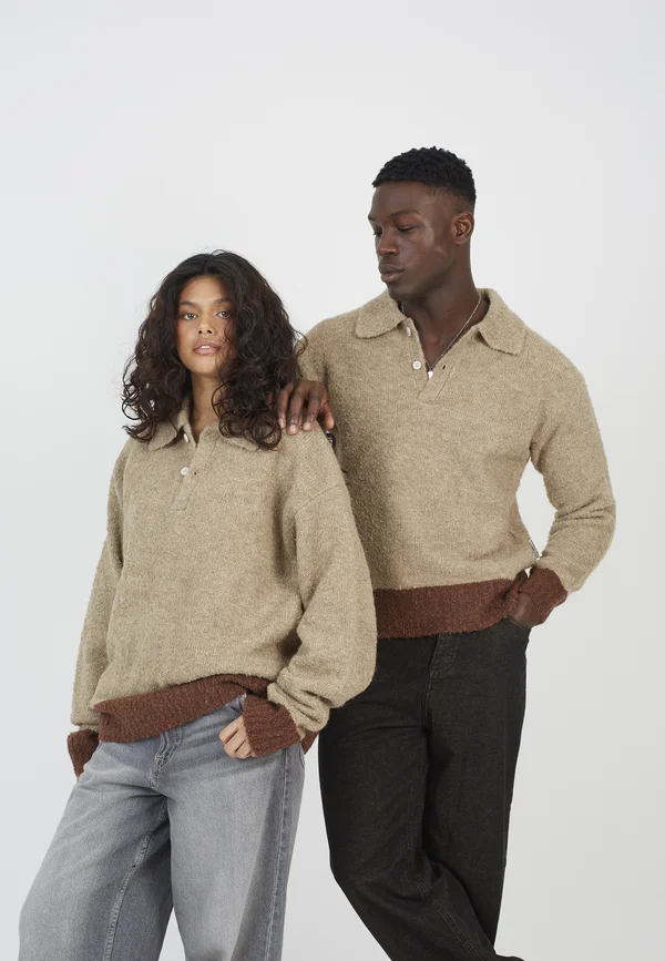 UNISEX - Strickpullover - taupe