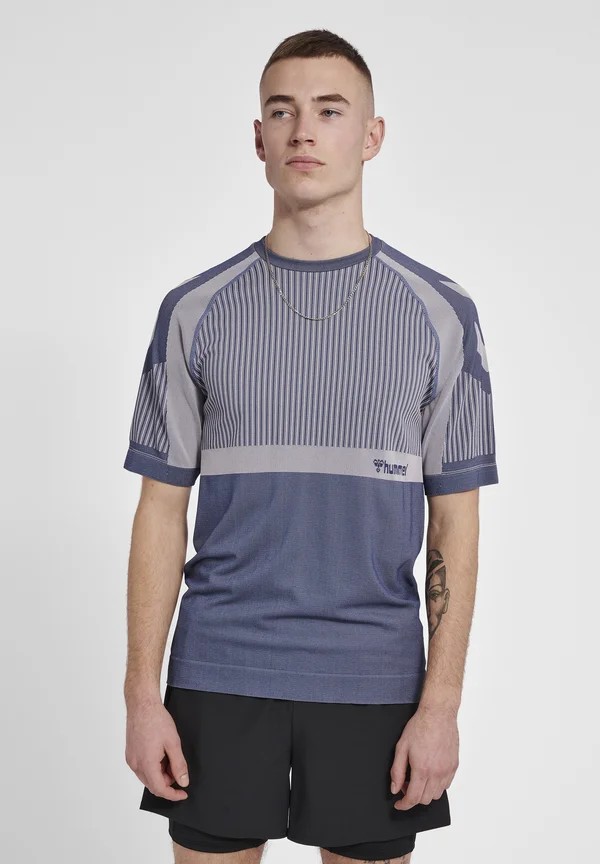 UNIT  - Sport T-Shirt - insignia blue chateau gray