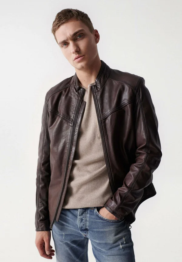 UNITED STATES REGULAR - Lederjacke - Brown