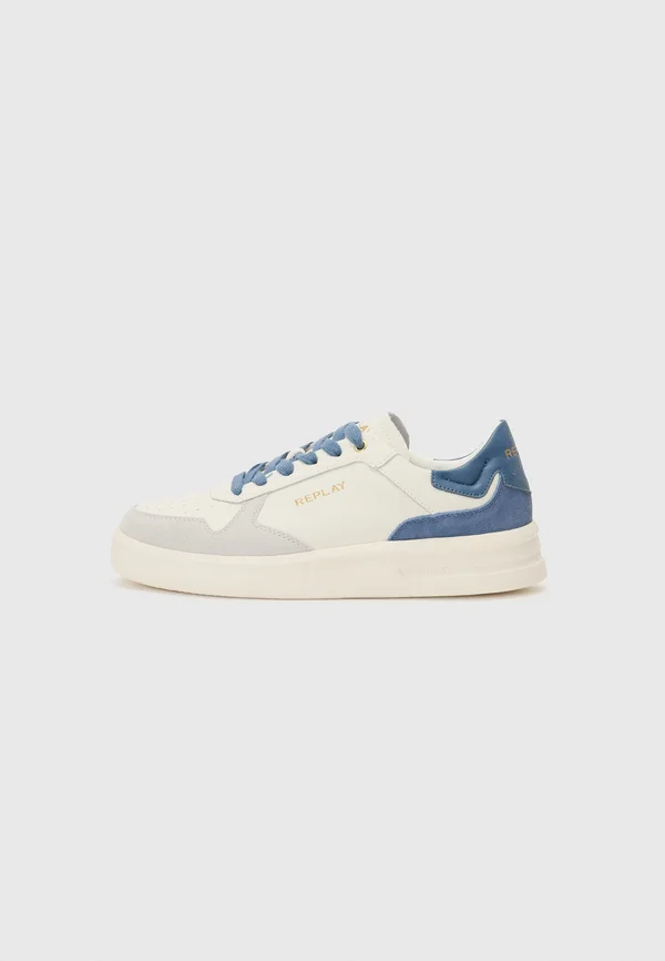 UNIVERSITY COURT - Sneaker low - off white/blue