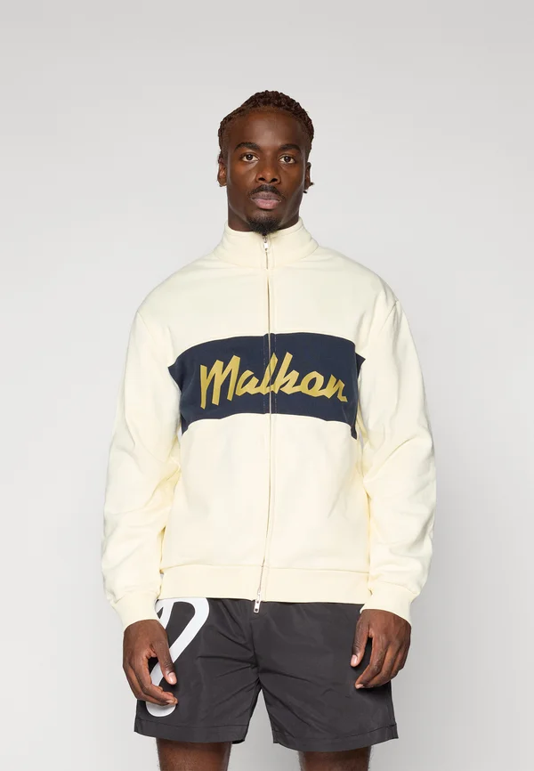 UNIVERSITY DOUBLE ZIP - Sweatjacke - cream/navy