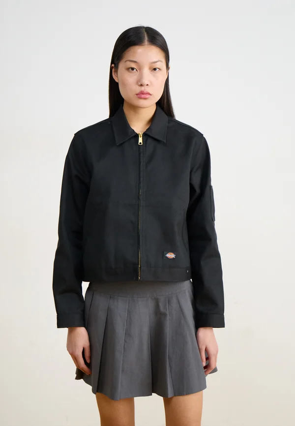 UNLINED CROPPED EISENHOWER JACKET - Leichte Jacke - black