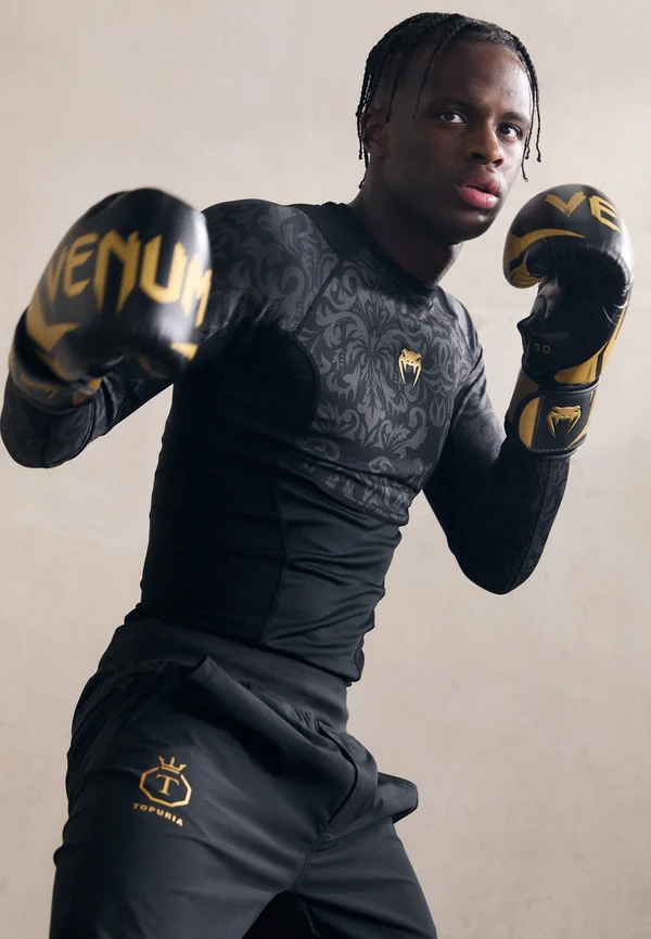 UNMATCHED TOPURIA EDITION RASHGUARDS - Langarmshirt - black/antique gold